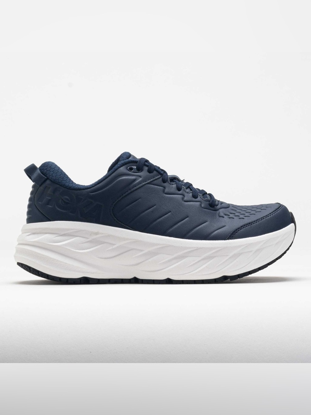 Hoka One One Men's Navy and White Max-Cushion Trainer